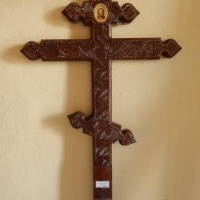 Крест детский сердце лиственница