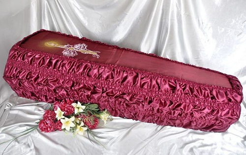 Обивка внешняя СВЕЧА - РОЗА - ГЛИТТЕР