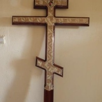 Крест золото лиственница